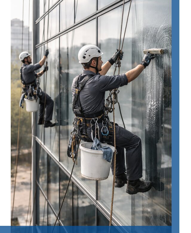 Мойка сплошного остекления в Котласе, заказать от 311 р.| ВЫСОТНИК-Ктл