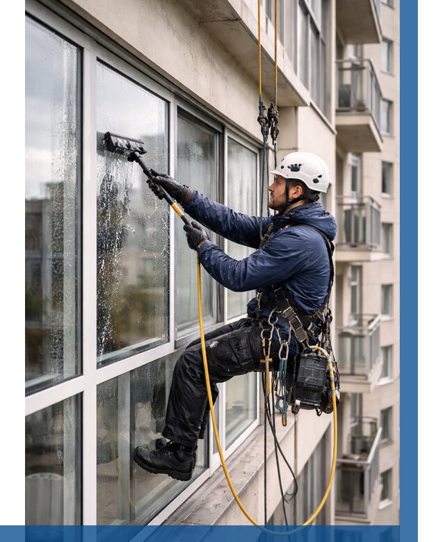 Мойка балконного остекления в Котласе от 3627 р. | ВЫСОТНИК-Ктл