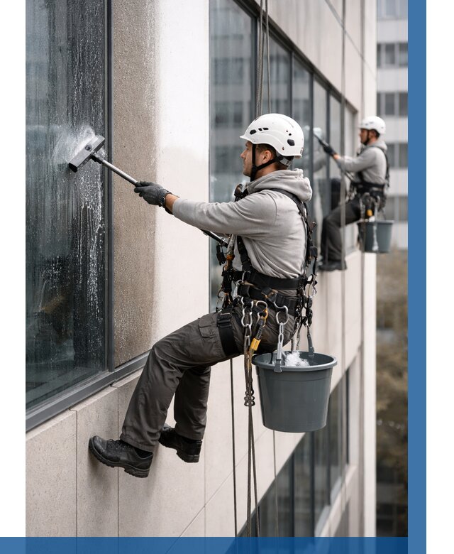 Мойка фасадов зданий в Котласе под ключ от 363 р. | ВЫСОТНИК-Ктл