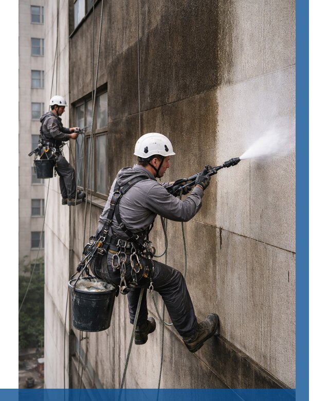 Очистка фасада от копоти в Котласе от 259 р. | ВЫСОТНИК-Ктл