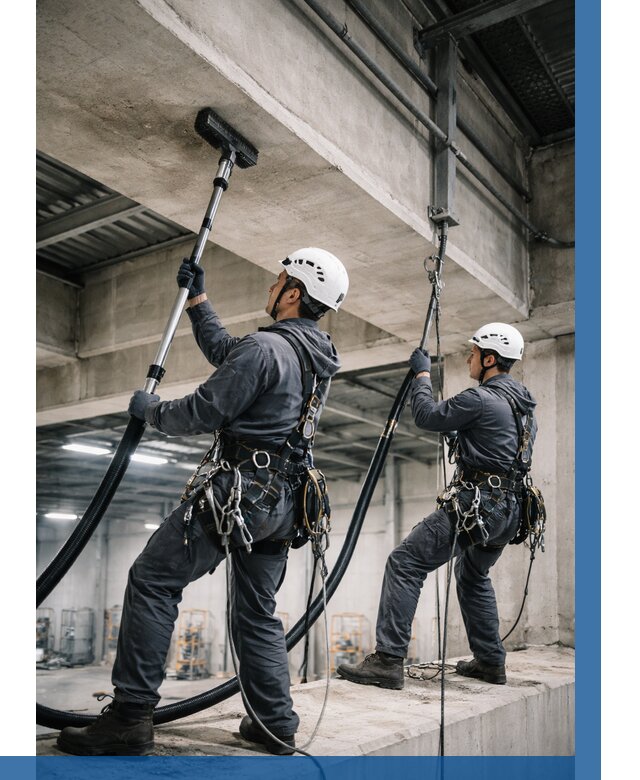 Обеспыливание потолочных конструкций в Котласе от 259 р. |ВЫСОТНИК-Ктл