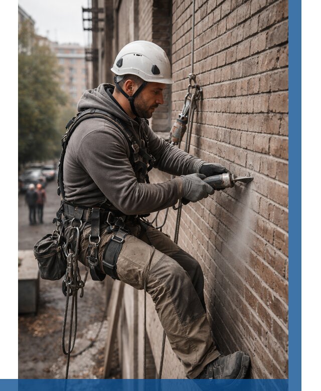 Расшивка кирпичных швов в Котласе от 622 р. | ВЫСОТНИК-Ктл