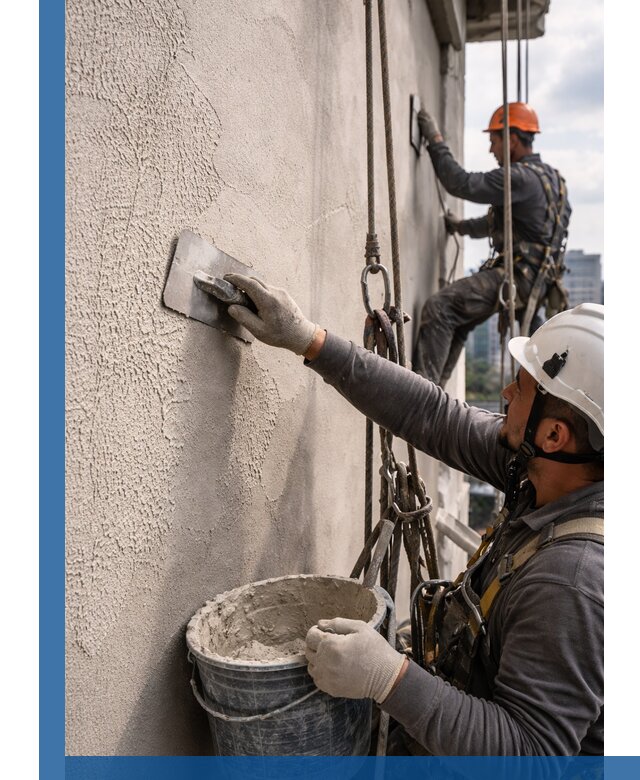 Декоративная штукатурка фасада с утеплением и защитой в Котласе