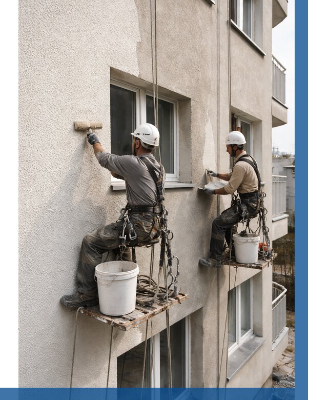 Нанесение короеда на фасад в Котласе от 466 р. | ВЫСОТНИК-Ктл