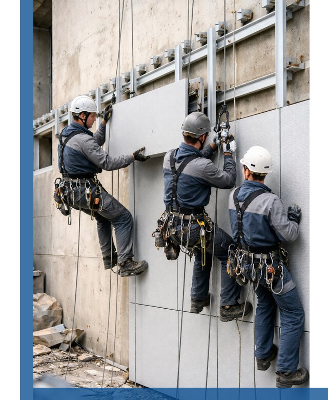 Монтаж вентилируемого фасада в Котласе под ключ с гарантией качества