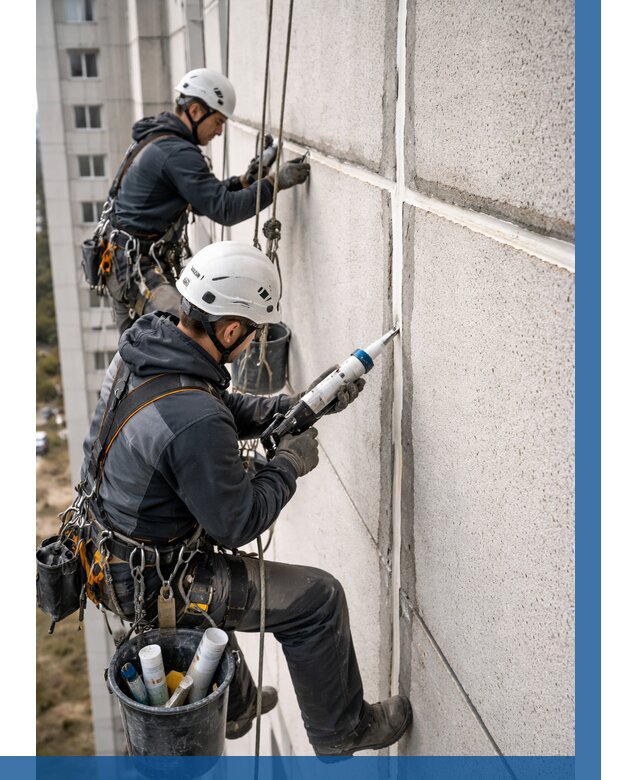 Герметизация межпанельных швов в Котласе от 725 р. | ВЫСОТНИК-Ктл
