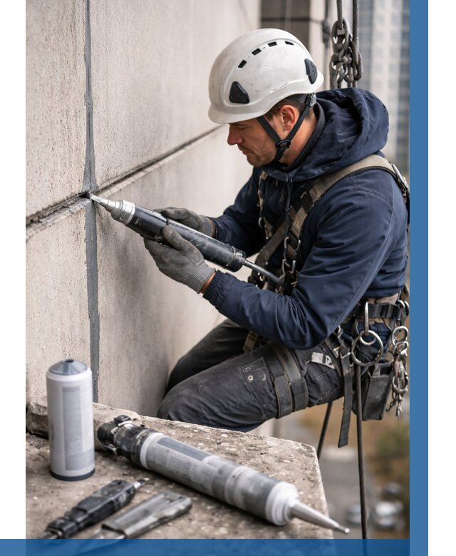 Вторичная герметизация швов в Котласе от 466 р. | ВЫСОТНИК-Ктл