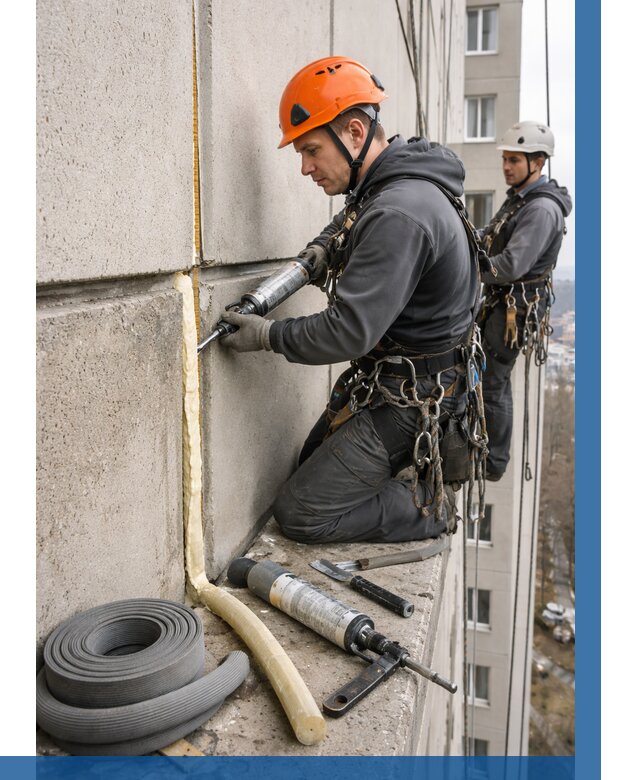 Теплый шов межпанельные швы в Котласе от 725 р. | ВЫСОТНИК-Ктл