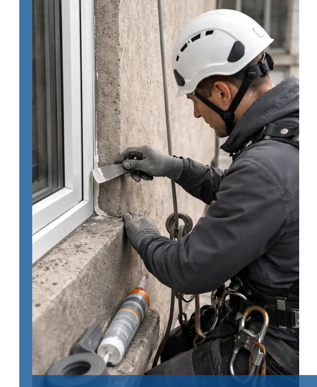 Герметизация монтажных швов окон в Котласе с гарантией качества