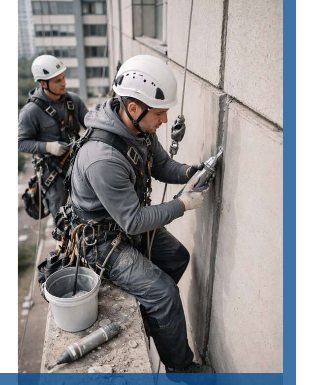 Ремонт деформационных швов здания в Котласе от 1036 р. | ВЫСОТНИК-Ктл