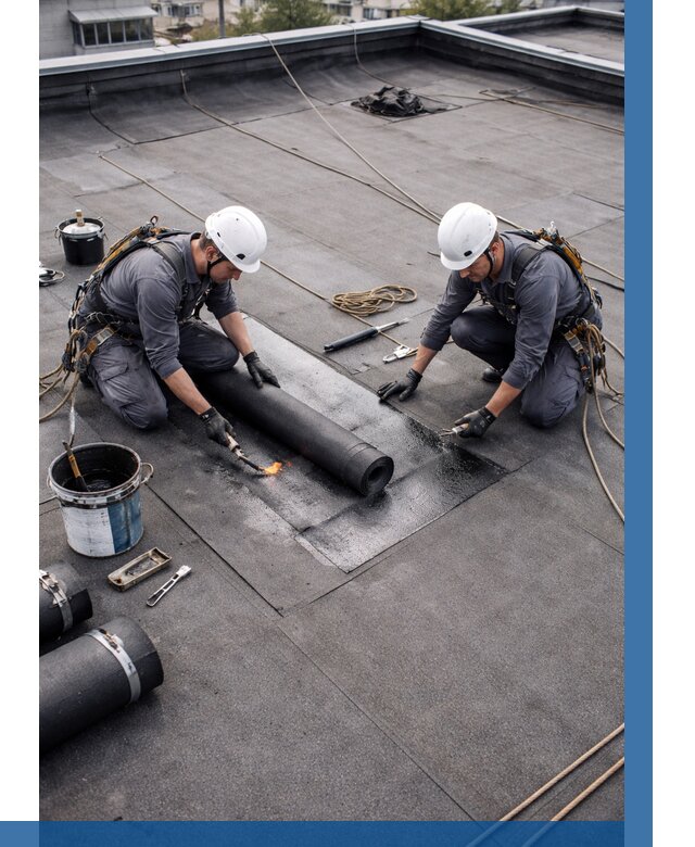 Ремонт мягкой кровли под ключ в Котласе от 725 р. | ВЫСОТНИК-Ктл