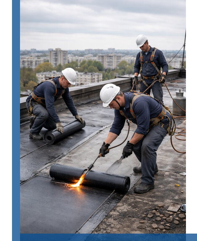 Ремонт наплавляемой кровли в Котласе качественно и надежно
