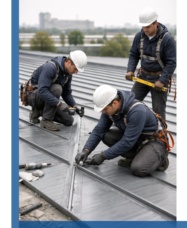 Ремонт фальцевой кровли в Котласе срочно и качественно