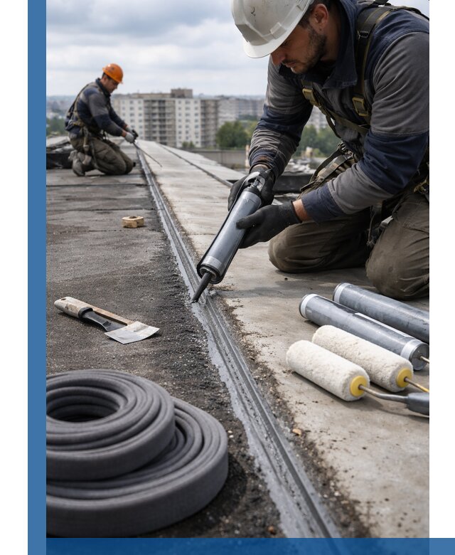 Герметизация швов кровли в Котласе с гарантией герметичности