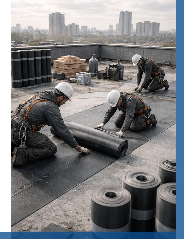 Монтаж мягкой кровли под ключ в Котласе от 466 р. | ВЫСОТНИК-Ктл