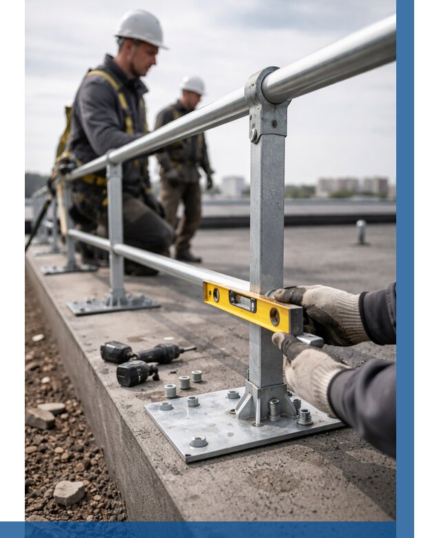 Монтаж кровельного ограждения в Котласе от 1244 р. | ВЫСОТНИК-Ктл