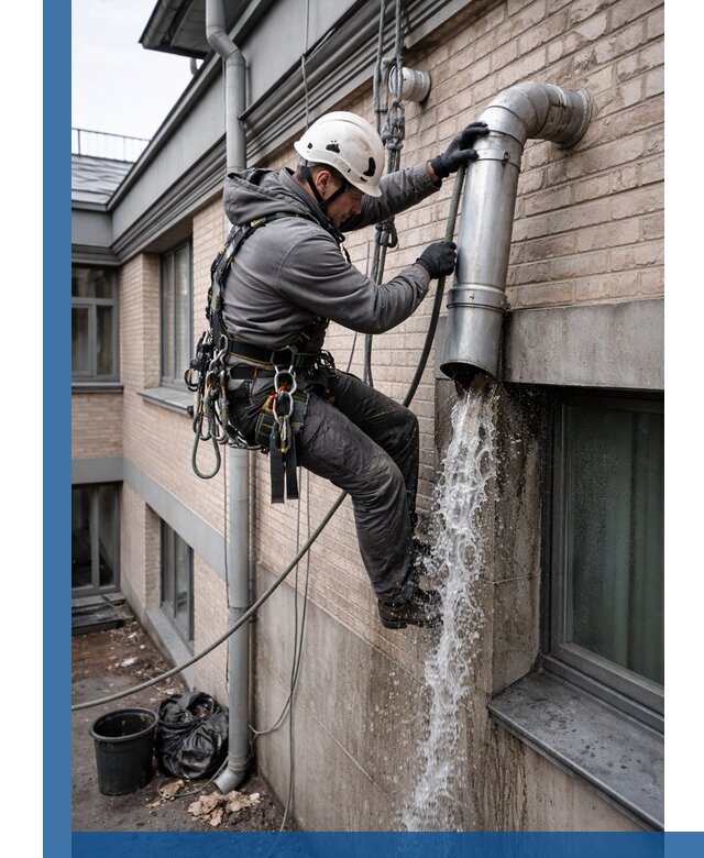 Профессиональная прочистка водосточных труб в Котласе с гарантией