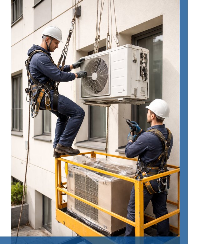 Демонтаж внешнего блока кондиционера в Котласе от 3627 р. | ВЫСОТНИК-Ктл