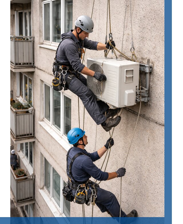 Перенос внешнего блока кондиционера в Котласе от 9327 р.| ВЫСОТНИК-Ктл