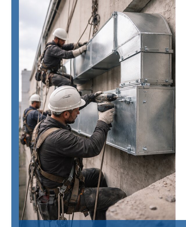 Профессиональный монтаж вентиляционных коробов в Котласе под ключ