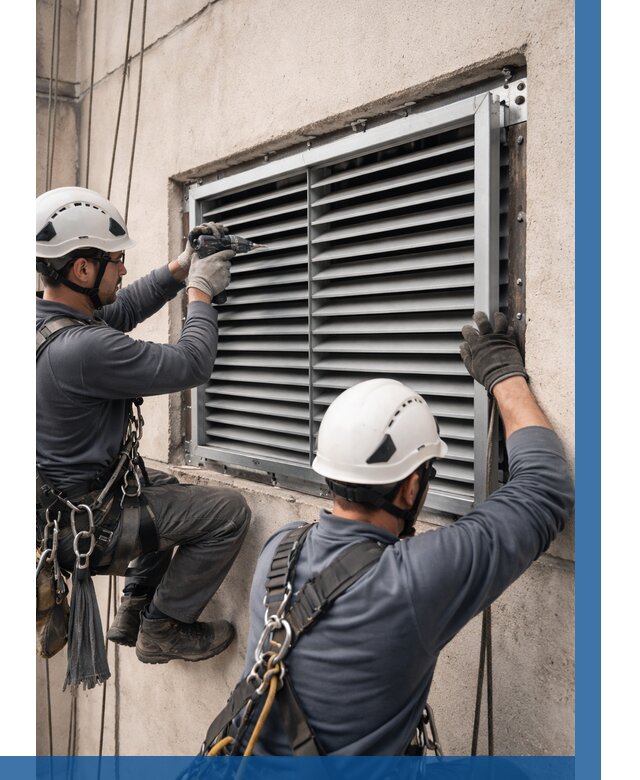 Монтаж вентиляционных решеток в Котласе от 4663 р. | ВЫСОТНИК-Ктл