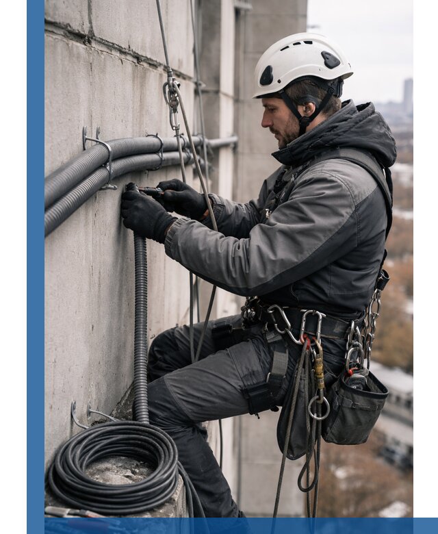 Профессиональный монтаж гофры для кабеля в Котласе с гарантией