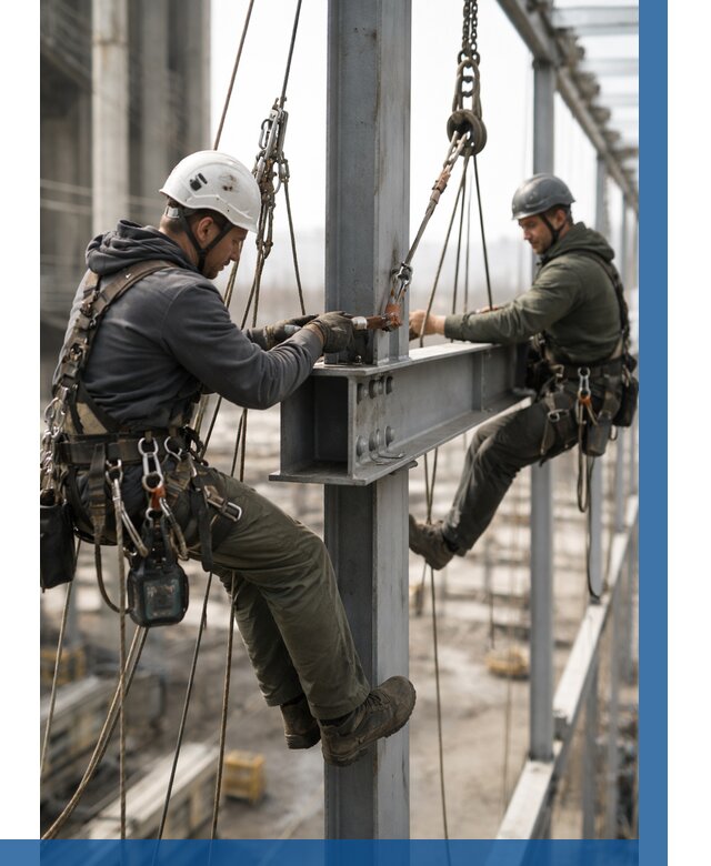 Монтаж металлоконструкций на высоте в Котласе от 3627 р. | ВЫСОТНИК-Ктл