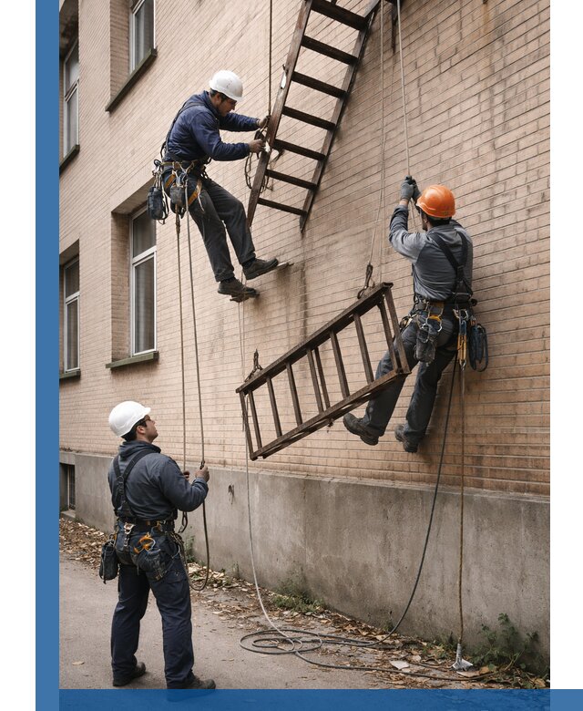 Демонтаж пожарной лестницы в Котласе быстро и безопасно