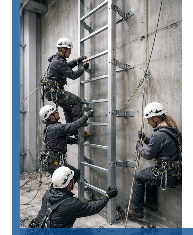 Монтаж металлических лестниц в Котласе под ключ со гарантией