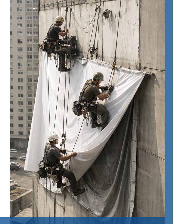 Замена баннерного полотна в Котласе от 6736 р. | ВЫСОТНИК-Ктл—заказать