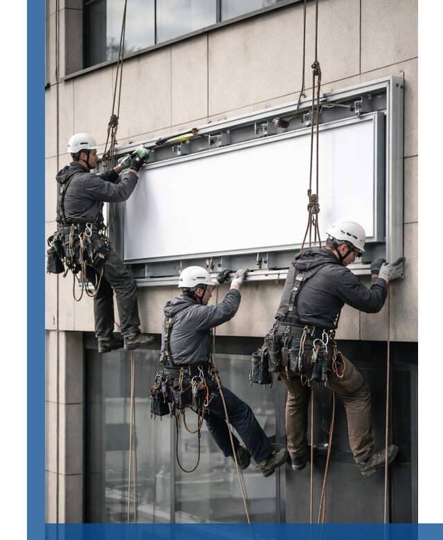 Профессиональный монтаж светового короба под ключ в Котласе