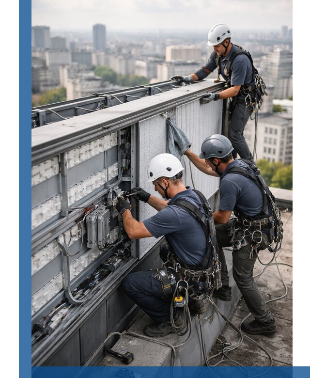 Профессиональное обслуживание крышной рекламы в Котласе под ключ