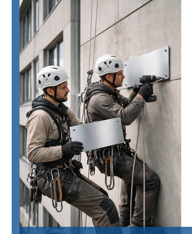 Монтаж табличек и указателей в Котласе для зданий и сооружений