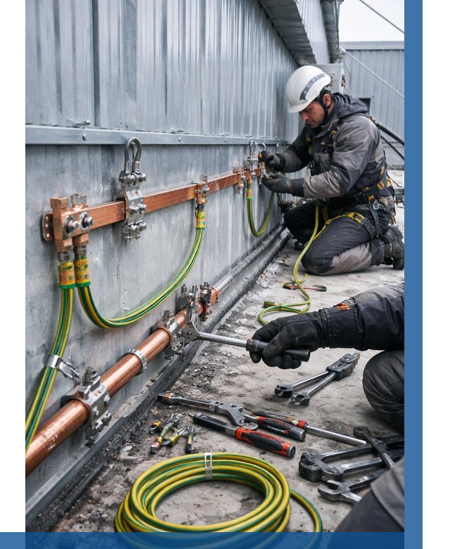 Монтаж заземления здания в Котласе от 25908 р. | ВЫСОТНИК-Ктл