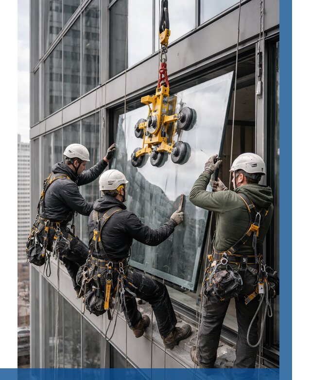 Фасадное остекление зданий под ключ в Котласе от 10363 р. | ВЫСОТНИК-Ктл