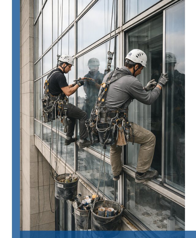 Ремонт витражных конструкций и фасадного остекления в Котласе