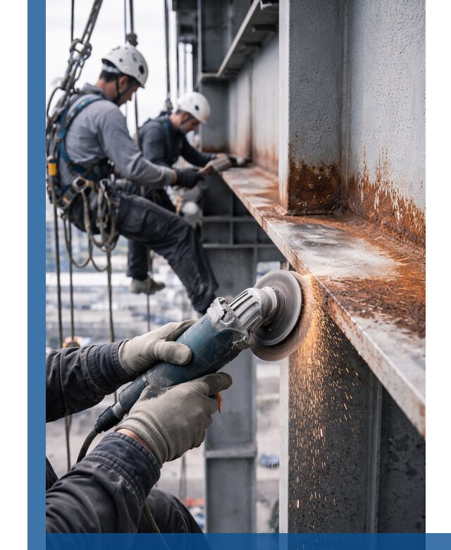 Зачистка металла от ржавчины и подготовка поверхностей в Котласе