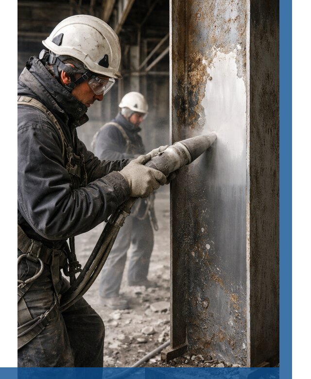 Удаление старой краски с металла в Котласе от 466 р. | ВЫСОТНИК-Ктл