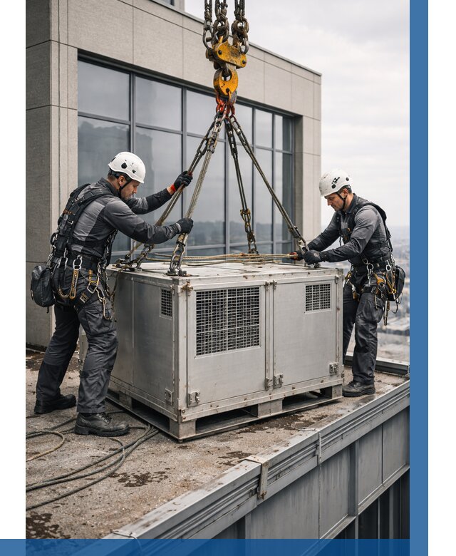 Такелажные работы на высоте в Котласе от 8290 р. | ВЫСОТНИК-Ктл