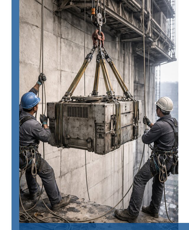 Такелажные работы на высоте, подъем и монтаж грузов в Котласе