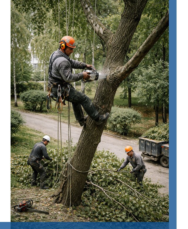 Кронирование деревьев в Котласе от 6736 р. | ВЫСОТНИК-Ктл