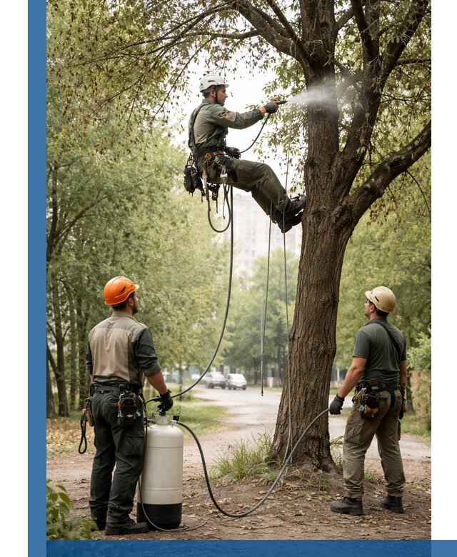 Обработка деревьев от вредителей в Котласе профессиональная защита