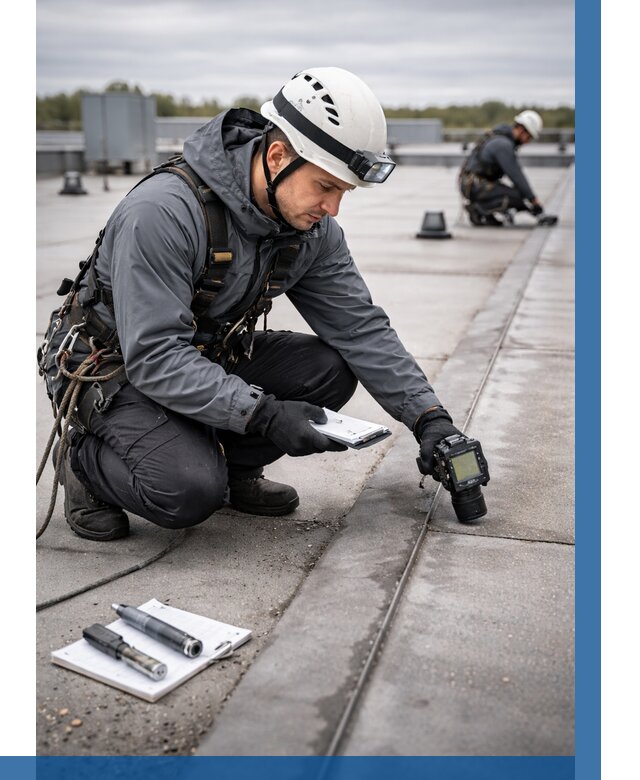 Обследование кровли на протечки в Котласе от 4663 р. | ВЫСОТНИК-Ктл