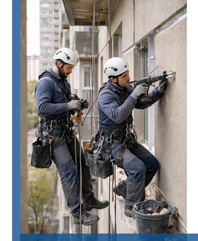 Промышленные альпинисты высотные работы и монтаж в Котласе